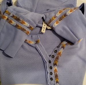 Free people light blue thermal
